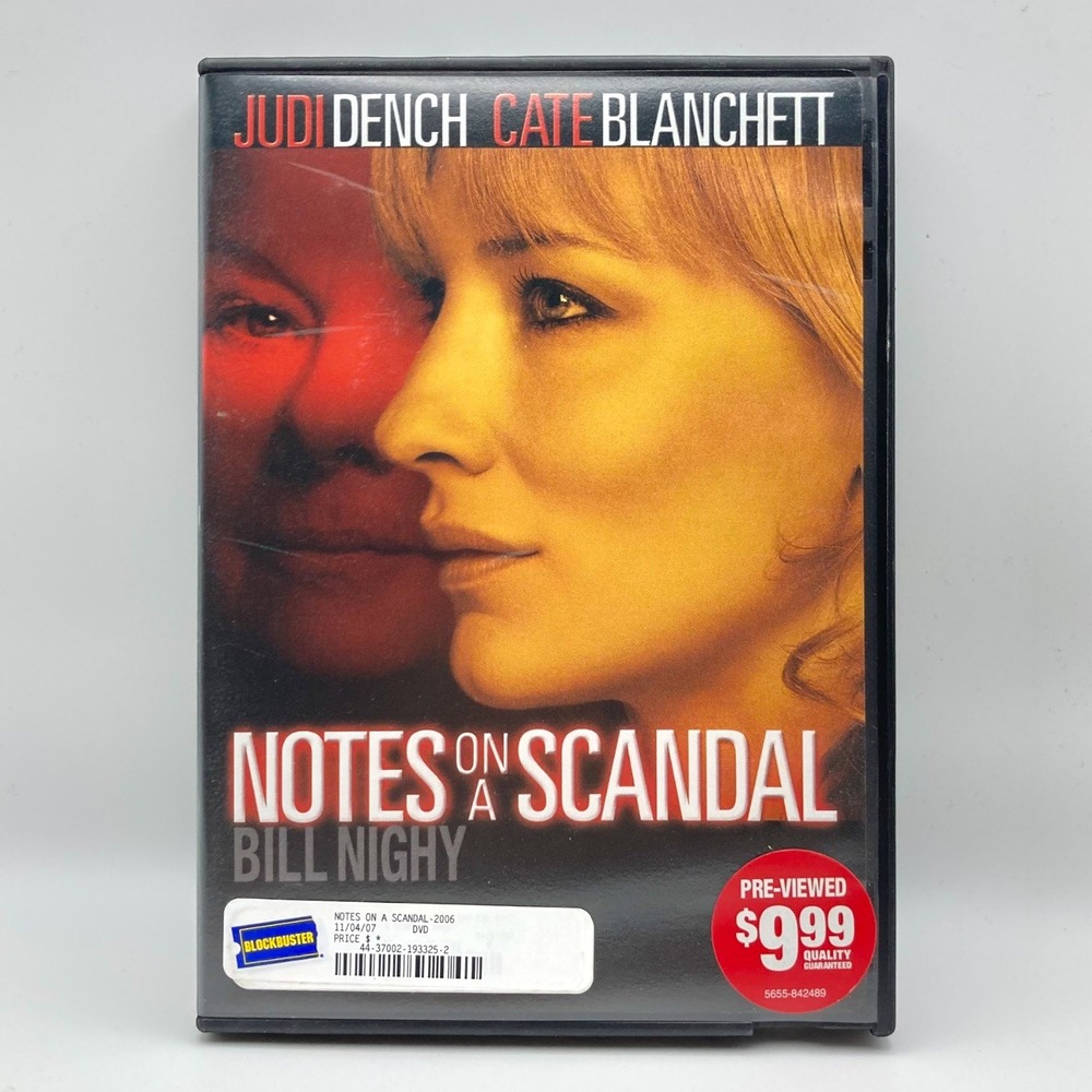Notes on a Scandal DVD Judi Dench Cate Blanchett Bill Nighy PreOwned Blockbuster